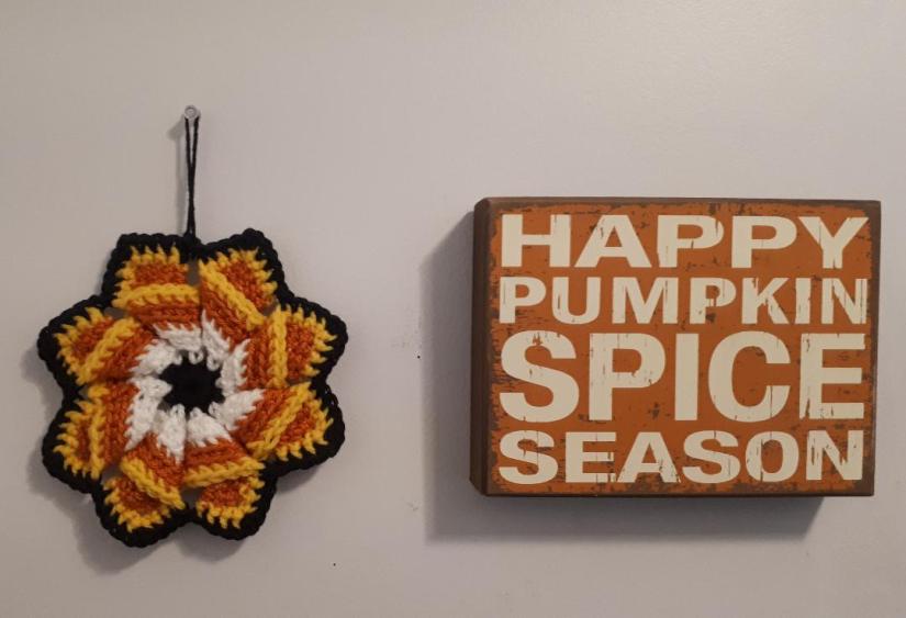Candy Corn Pinwheel Hanging