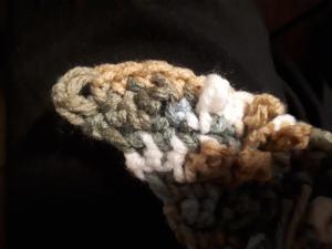 textured scarf corner