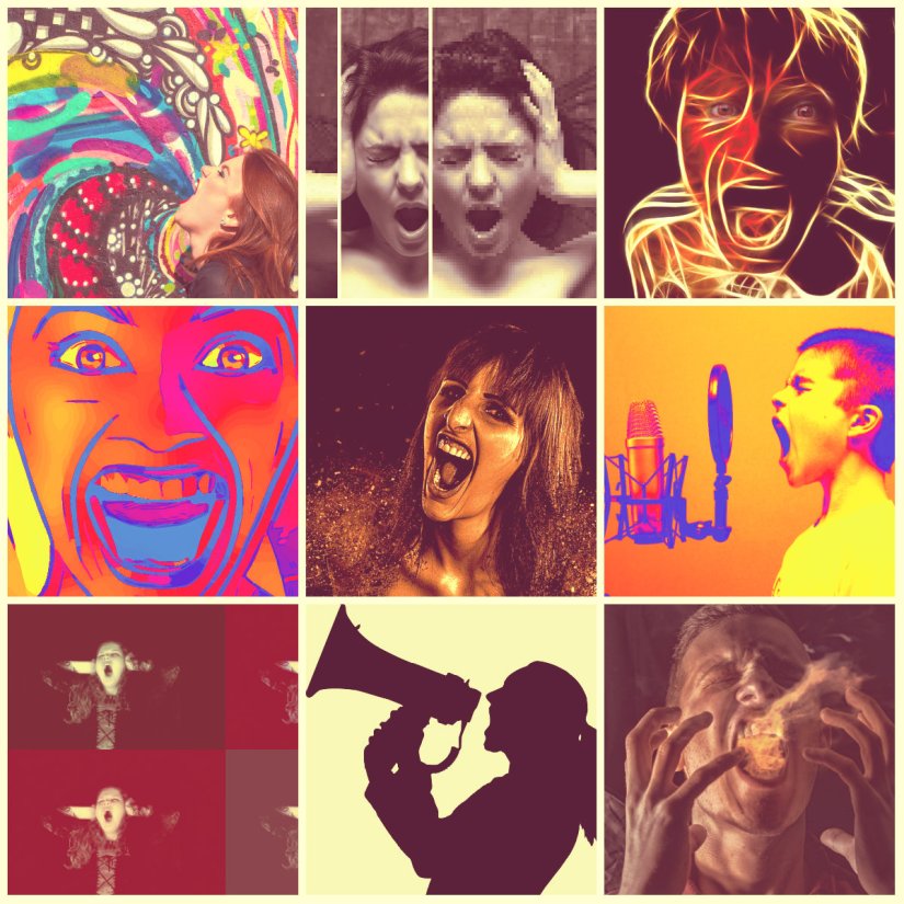 scream collage